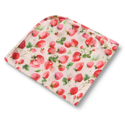 Snuggle Hunny Strawberry Jersey Wrap & Bow Set-baby_toys_australia-toys-Mornington_Peninsula