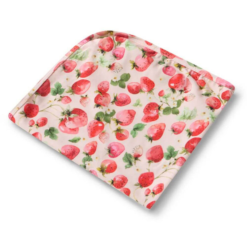 Snuggle Hunny Strawberry Jersey Wrap & Bow Set-baby_toys_australia-toys-Mornington_Peninsula
