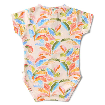 toys-Mornington_Peninsula-baby_gifts-Australia-Snuggle Hunny Summer Palm Bodysuit