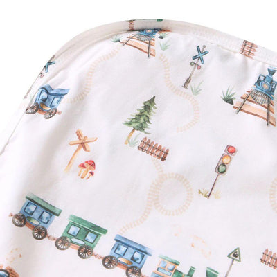 Snuggle Hunny Trains Jersey Wrap & Beanie Set-best_baby_gifts-toy_shop-Mornington_Peninsula-Australia