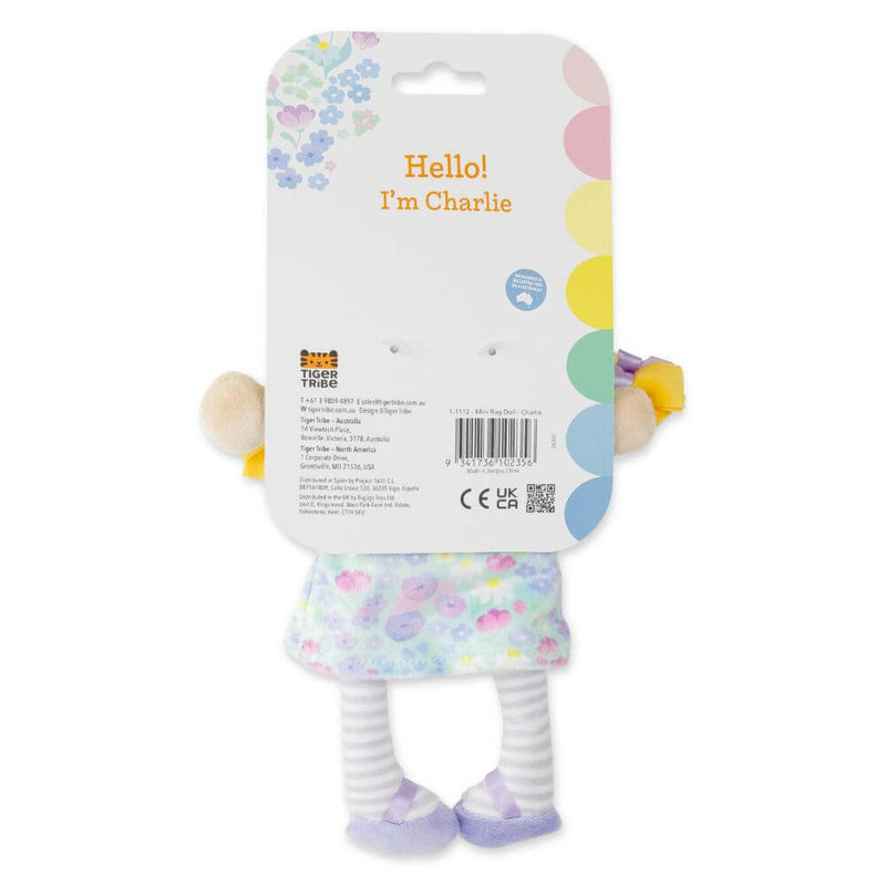 Tiger Tribe Mini Rag Doll, Charlie