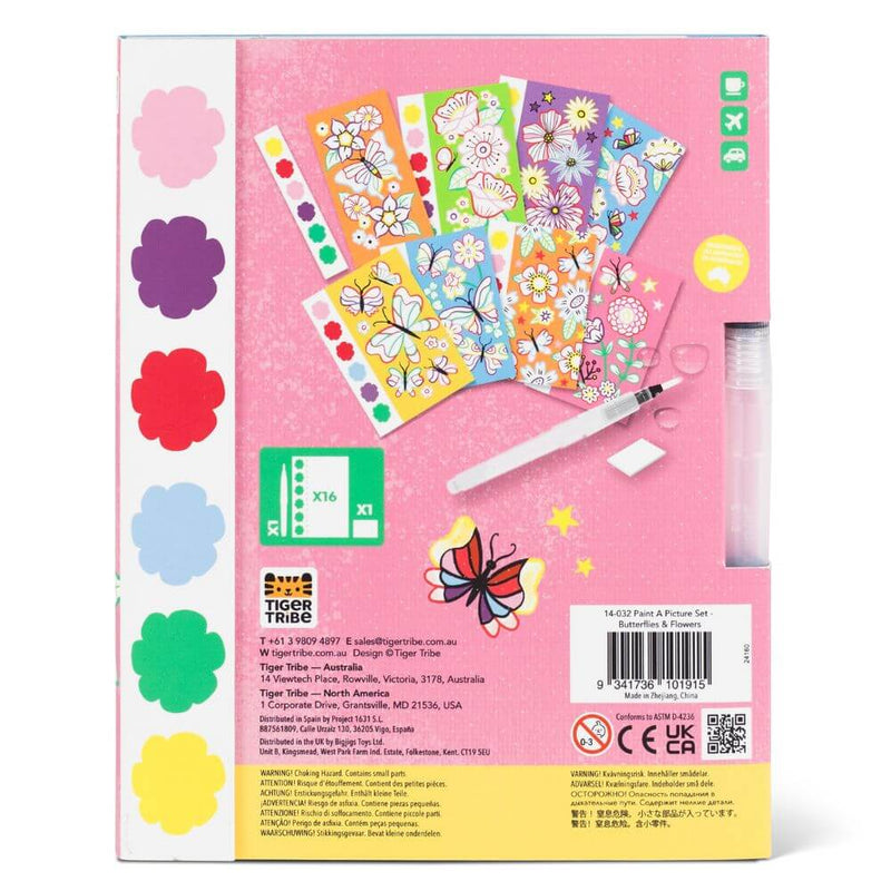 Tiger Tribe Paint-a-Picture Set, Butterflies & Flowers-baby_gifts-Tiger_Tribe_toys-Australia