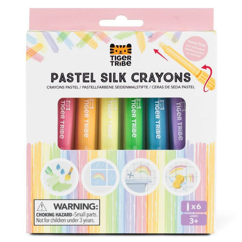 Tiger Tribe Silk Crayons, Pastel-baby_gifts-Tiger_Tribe_toys-Australia