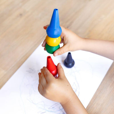 Tiger Tribe Stackable Crayons - Retro Rainbow