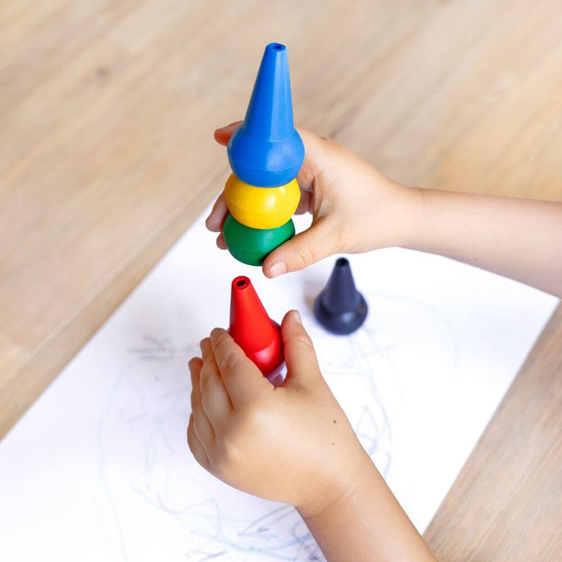 Tiger Tribe Stackable Crayons - Retro Rainbow