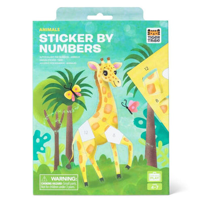 Tiger Tribe Sticker by Numbers - Animals-baby_gifts-toy_shop-Mornington_Peninsula-Australia