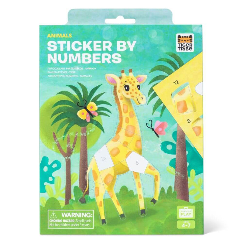 Tiger Tribe Sticker by Numbers - Animals-baby_gifts-toy_shop-Mornington_Peninsula-Australia