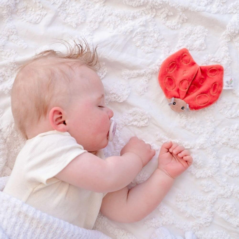 Tikiri Ladybug Scrunchie Toy-baby_gifts-toy_shop-Mornington_Peninsula-Australia