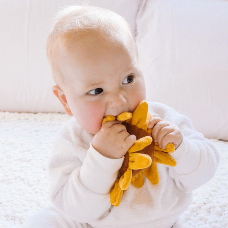 Tikiri Sunflower Scrunchie Toy-baby_gifts-toy_shop-Mornington_Peninsula-Australia