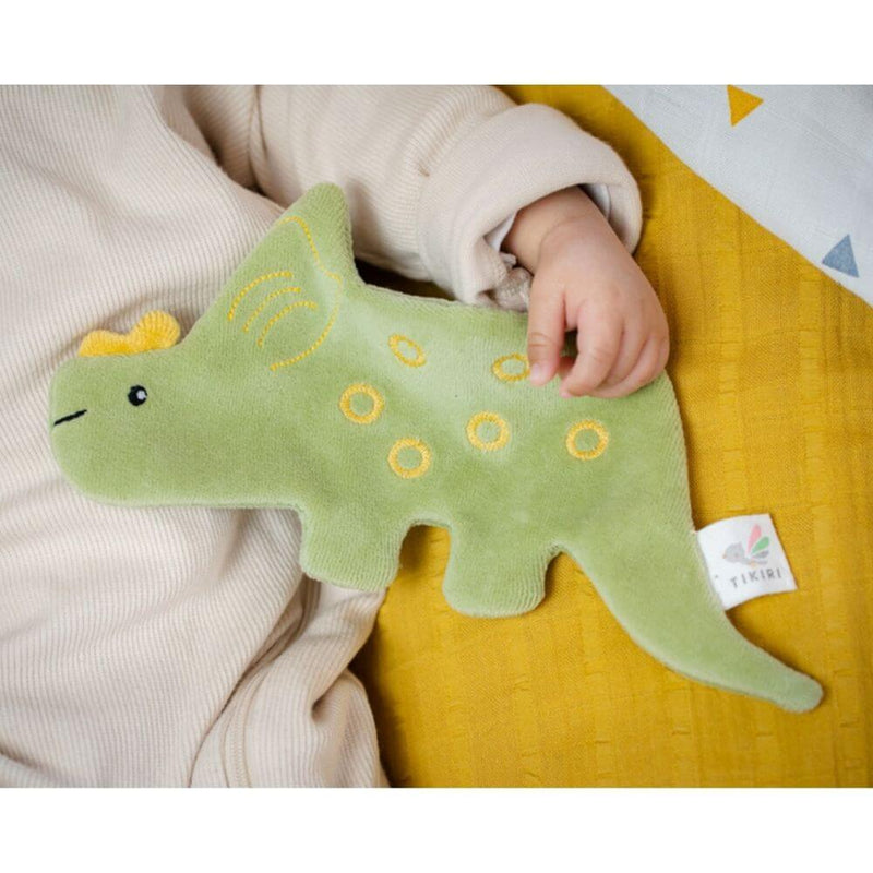 Tikiri Triceratops Scrunchie Toy-baby_gifts-toy_shop-Mornington_Peninsula-Australia