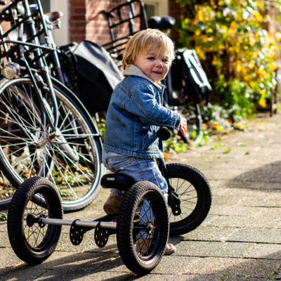 Trybike Black Steel Tricycle with Black Seat-baby_gifts-Toy_shop-Mornington_Peninsula