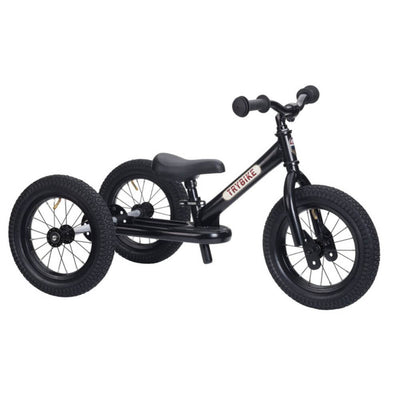 Trybike Black Steel Tricycle with Black Seat-baby_gifts-Toy_shop-Mornington_Peninsula