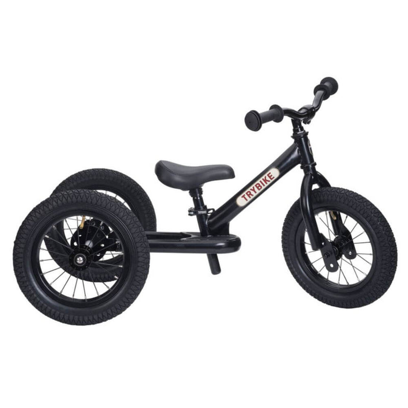 Trybike Black Steel Tricycle with Black Seat-baby_gifts-Toy_shop-Mornington_Peninsula