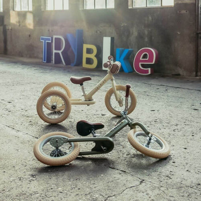 Trybike Cream Tricycle with Brown Seat-baby_gifts-Toy_shop-Mornington_Peninsula