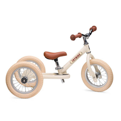 Trybike Cream Tricycle with Brown Seat-baby_gifts-Toy_shop-Mornington_Peninsula