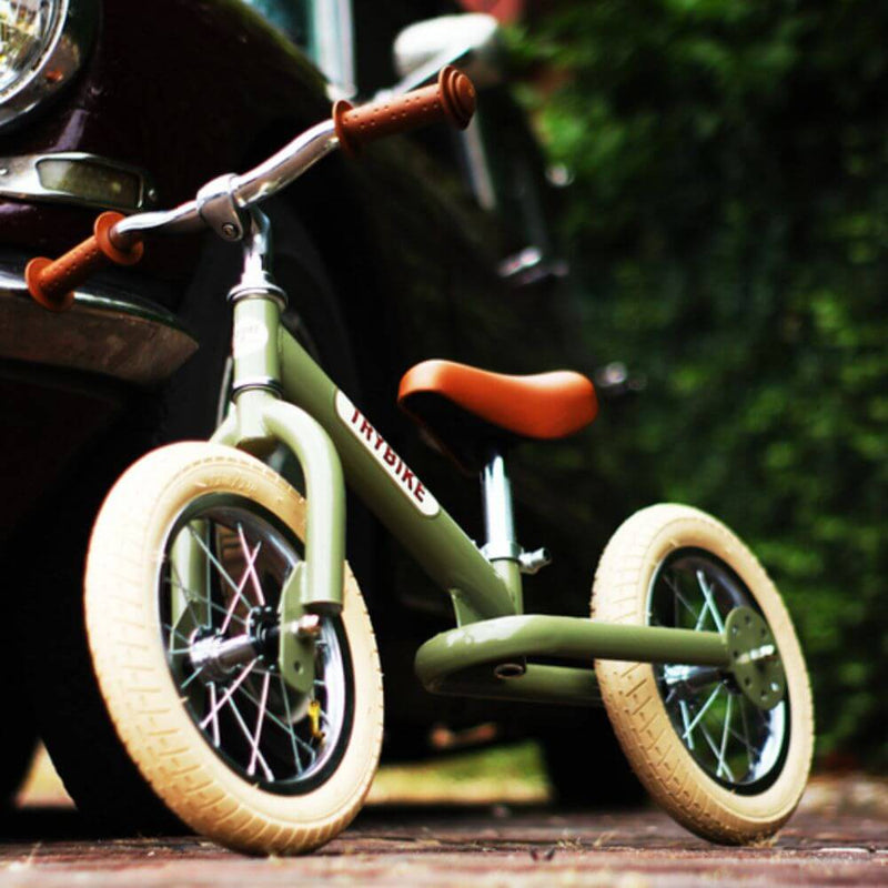 Trybike Green Tricycle with Cream Tyres-baby_gifts-Toy_shop-Mornington_Peninsula