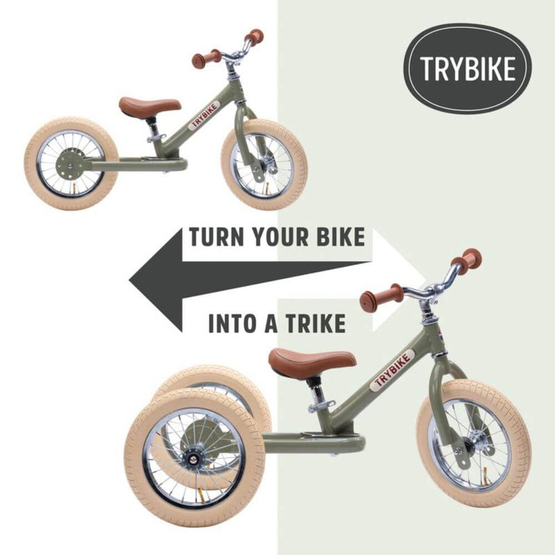 Trybike Green Tricycle with Cream Tyres-baby_gifts-Toy_shop-Mornington_Peninsula