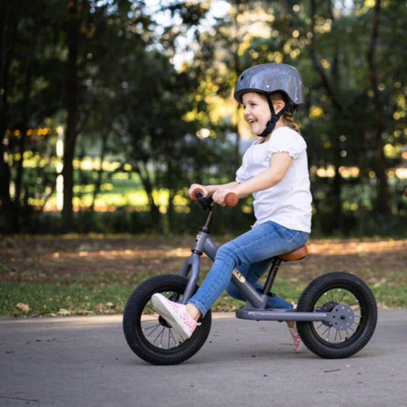 Trybike Grey Tricycle with Brown Seat-baby_gifts-Toy_shop-Mornington_Peninsula