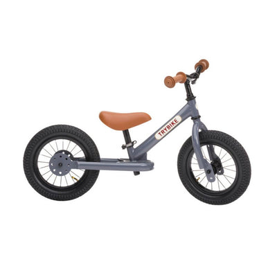 Trybike Grey Tricycle with Brown Seat-baby_gifts-Toy_shop-Mornington_Peninsula