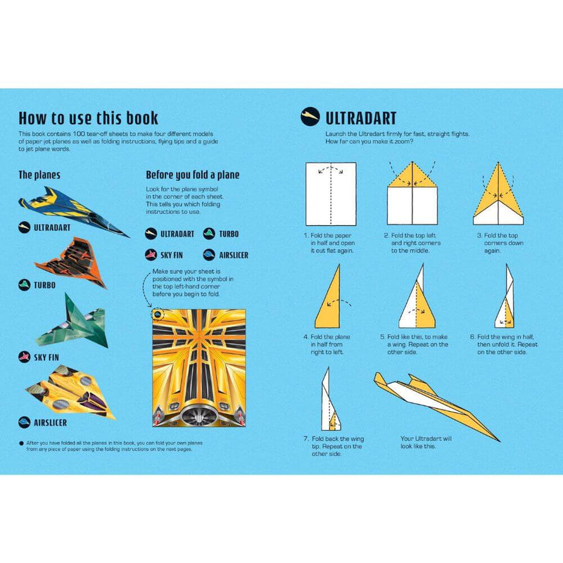 Usborne 100 Jet Planes to Fold and Fly-baby_gifts-Toy_shop-Mornington_Peninsula