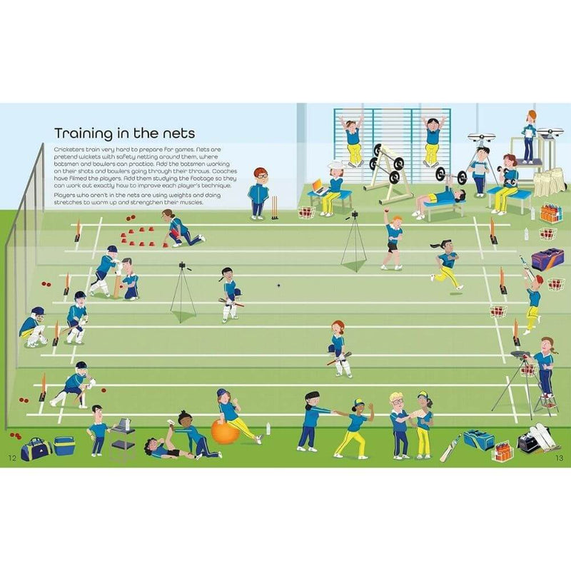 Usborne Cricket Sticker Book-baby gifts-toys-books-Mornington Peninsula-Australia