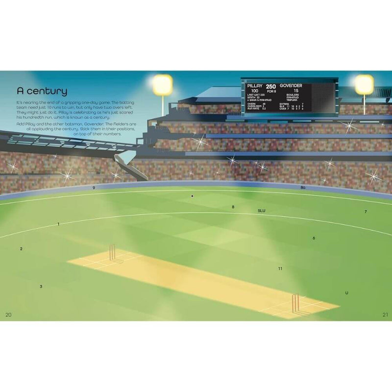 Usborne Cricket Sticker Book-baby gifts-toys-books-Mornington Peninsula-Australia