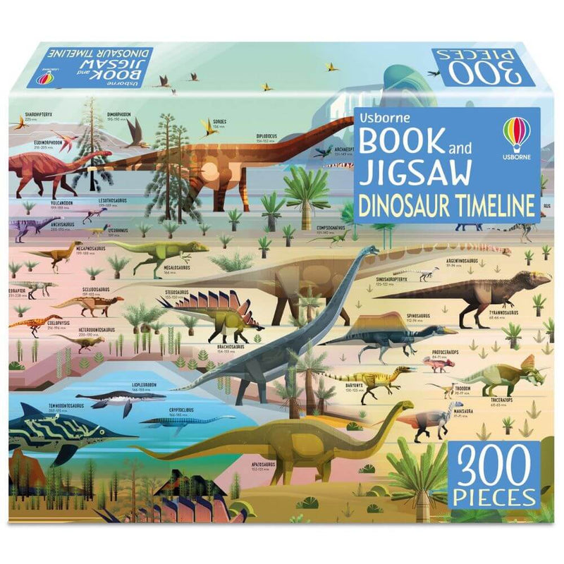 Usborne Dinosaur Timeline Book & Puzzle 300pc-baby_gifts-toy_shop-Mornington_Peninsula-Australia