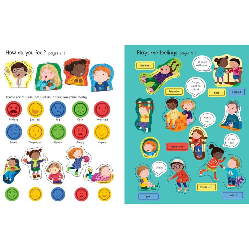 Usborne Little First Sticker Book: Feelings-baby_gifts-toys-Mornington_Peninsula-Australia