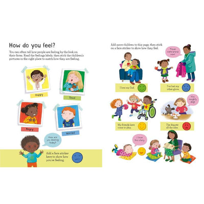 Usborne Little First Sticker Book: Feelings-baby_gifts-toys-Mornington_Peninsula-Australia