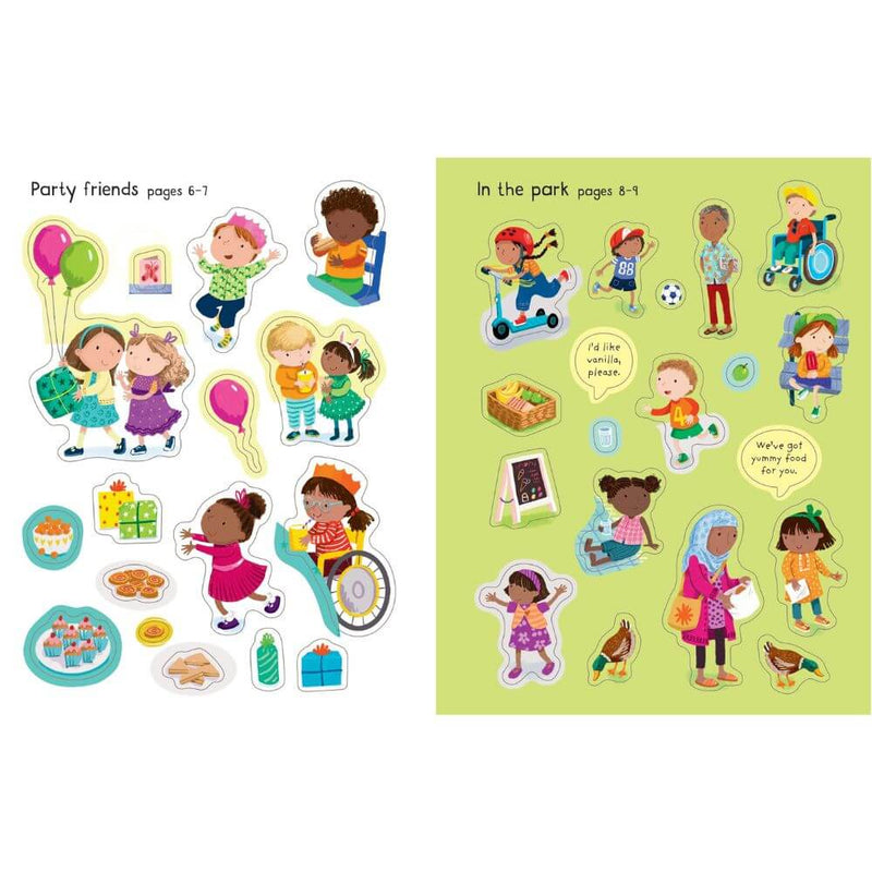 Usborne Little First Sticker Book: My Friends-baby_gifts-toys-Mornington_Peninsula-Australia