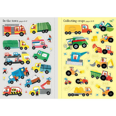 Usborne Little First Stickers Tractors & Trucks-toys-kids_books_Usborne_Mornington_Peninsula-Australia