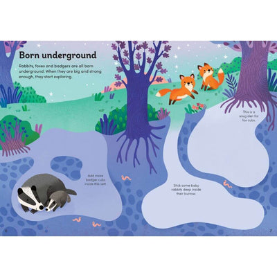 Usborne Little First Stickers Baby Animals