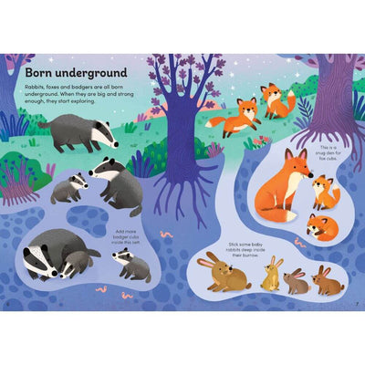 Usborne Little First Stickers Baby Animals