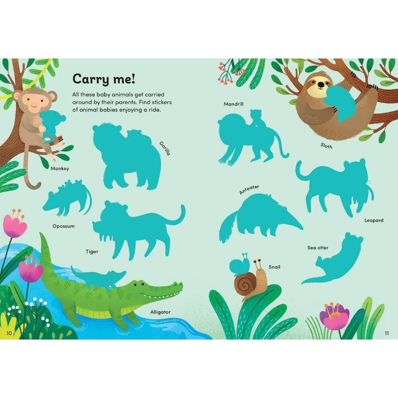 Usborne Little First Stickers Baby Animals