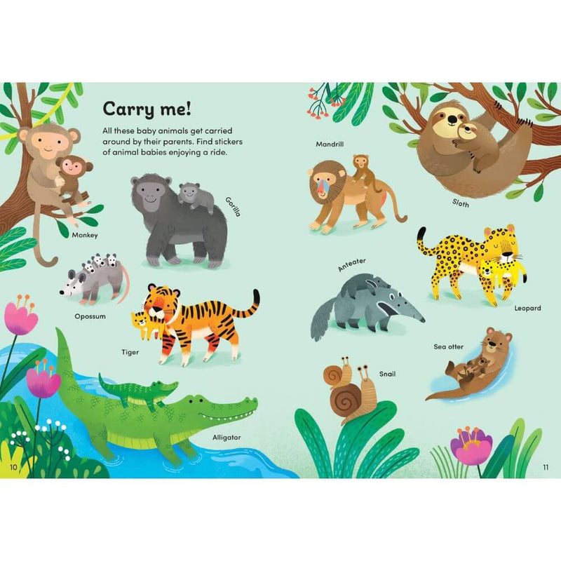 Usborne Little First Stickers Baby Animals