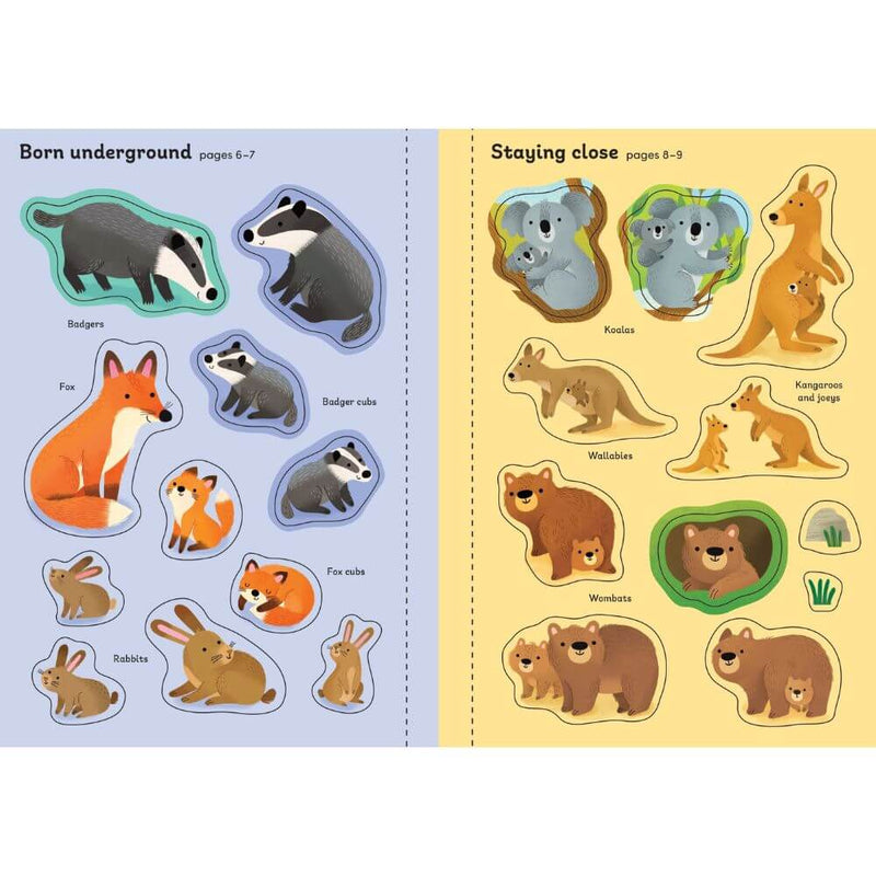 Usborne Little First Stickers Baby Animals