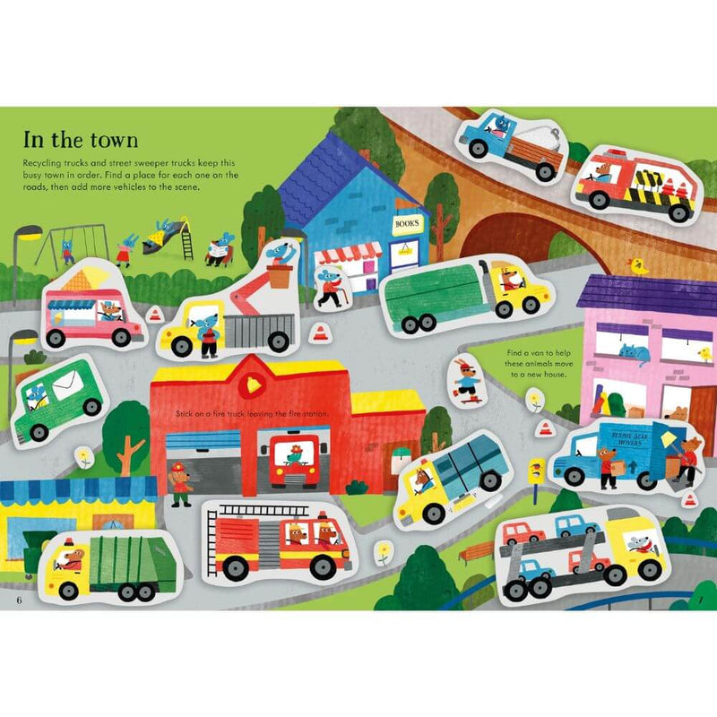 Usborne Little First Stickers Tractors & Trucks-toys-kids_books_Usborne_Mornington_Peninsula-Australia