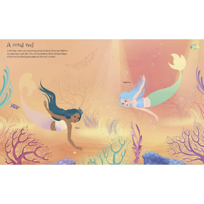 Baby Gifts & Toys-Mornington-Balnarring-Usborne Mermaids Sticker Dolls-The Enchanted Child