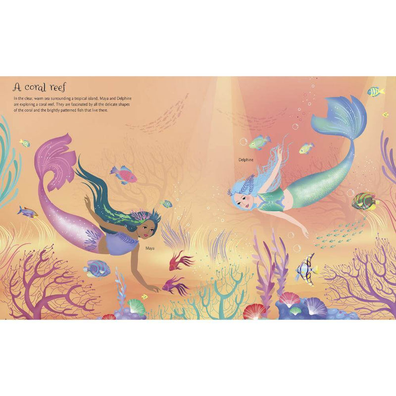 Baby Gifts & Toys-Mornington-Balnarring-Usborne Mermaids Sticker Dolls-The Enchanted Child