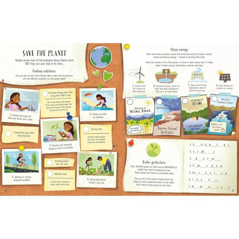 Usborne Planet Earth Activity Book-baby_gifts-toy_shop-Mornington_Peninsula-Australia