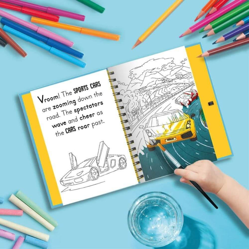 Wheels & Steel Machines Magic Water Colouring-toys-kids_books-baby_gifts-Mornington_Peninsula-Australia