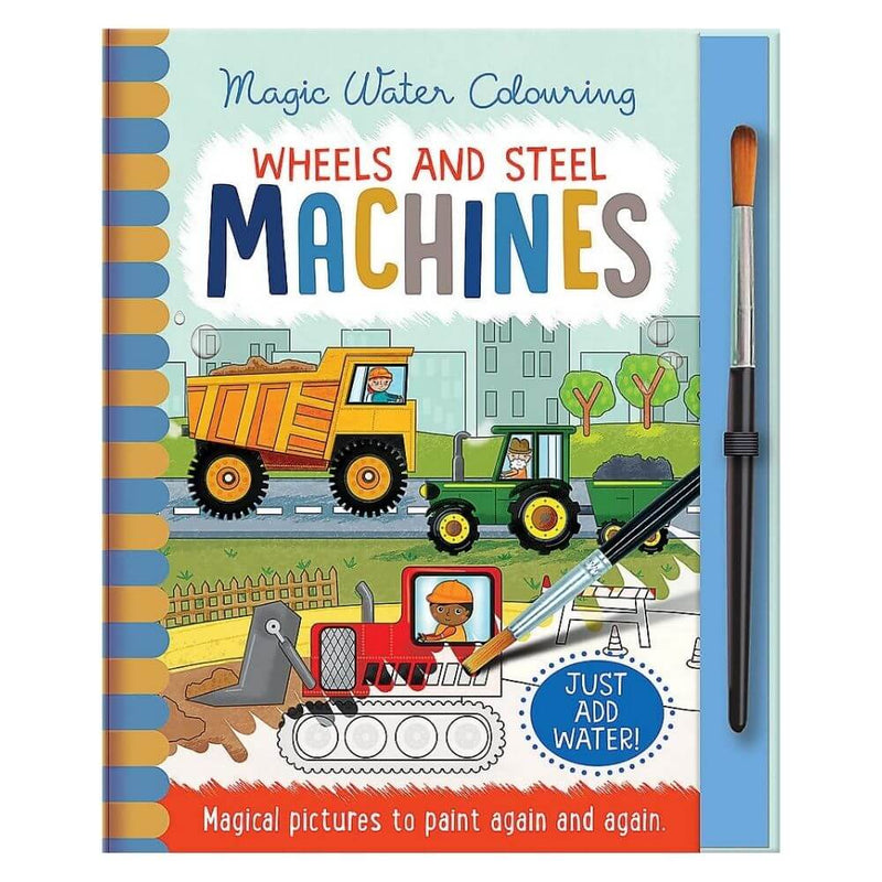 Wheels & Steel Machines Magic Water Colouring-toys-kids_books-baby_gifts-Mornington_Peninsula-Australia