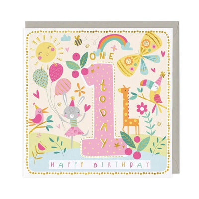 Age 1 Birthday Card: Sunny Party-first_birthday_gifts-baby_gifts-Australia
