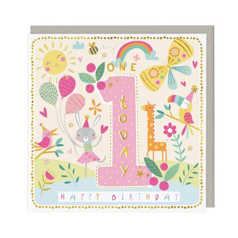 Age 1 Birthday Card: Sunny Party-first_birthday_gifts-baby_gifts-Australia