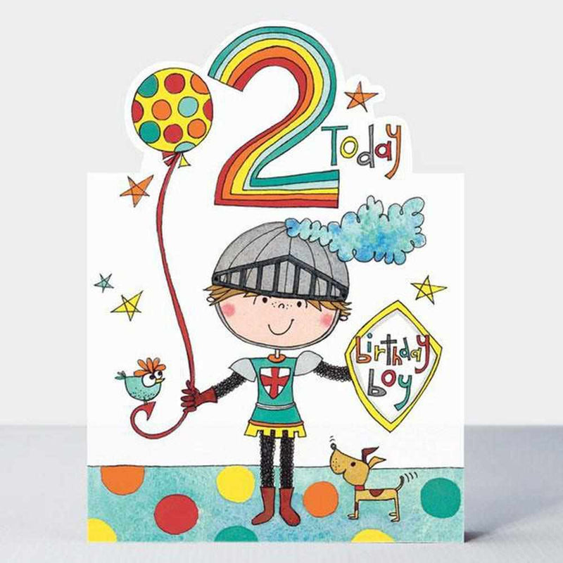 Age 2 Birthday Card: Knight