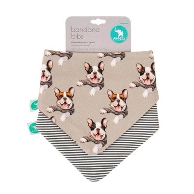 All4Ella Bandana Bib Set, Bulldogs-Baby Gifts and Toys-Mornington Peninsula