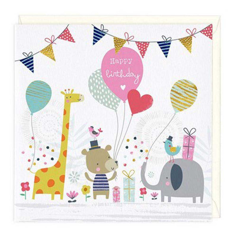 Animal Scene Birthday Card