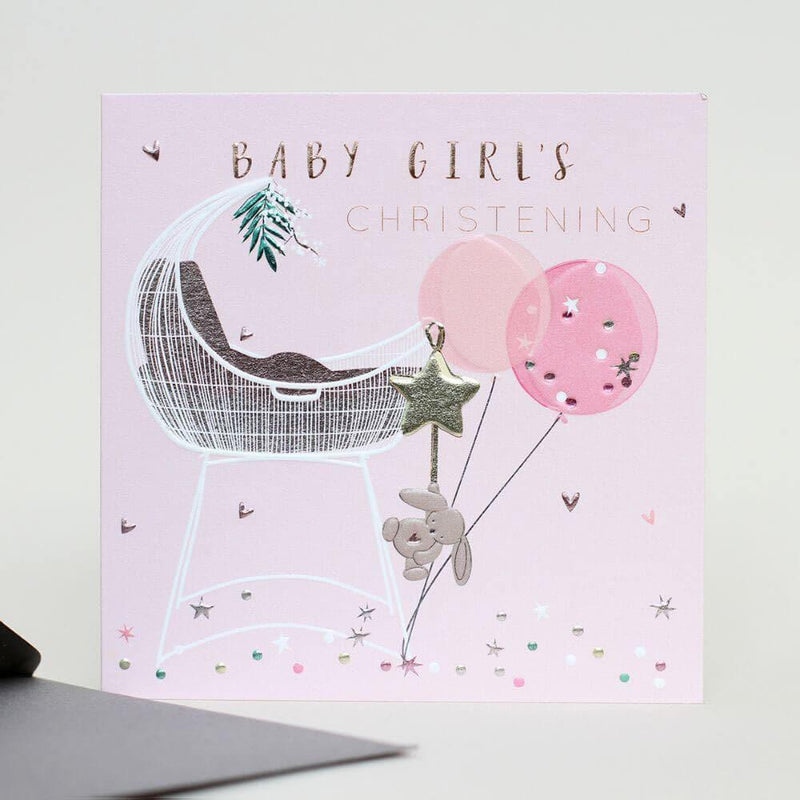 Baby Girl Christening Card