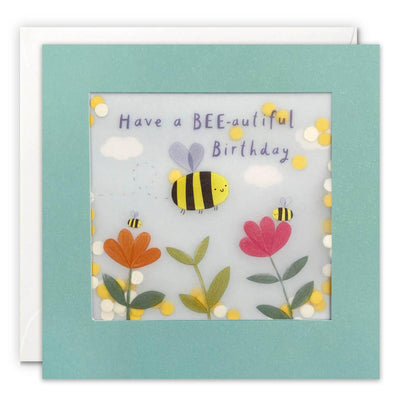 Bee-autiful Paper Shakies Birthday Card