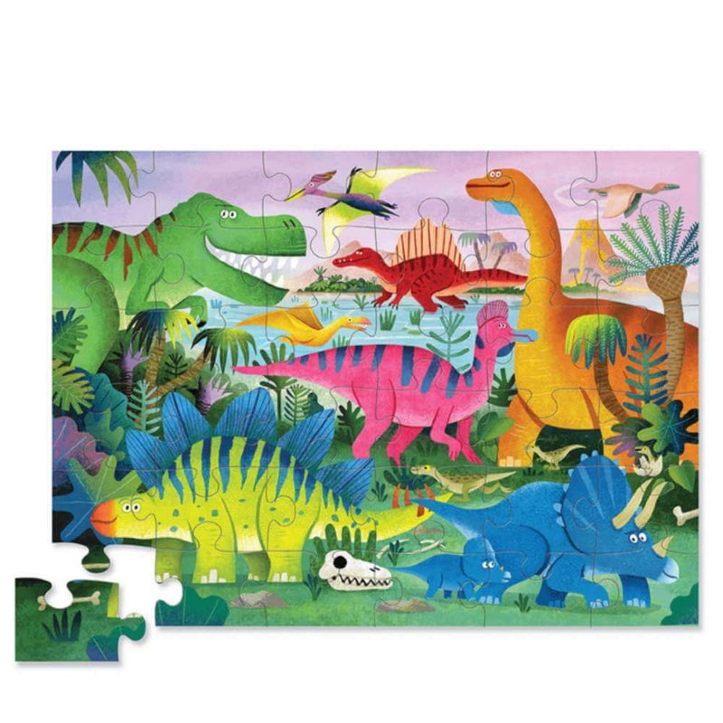 Crocodile Creek Dino Land Floor Puzzle 36pc-Baby Gifts-Toy Shop-Mornington Peninsula